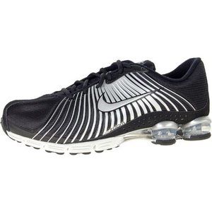 Nike Black Metallic Silver Shox 9.5 Men's